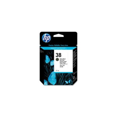hp 38 C9412A Original Ink Cartridge, Matte Black, Single Pack hp 38 C9412A Original Ink Cartridge, Matte Black, Single Pack